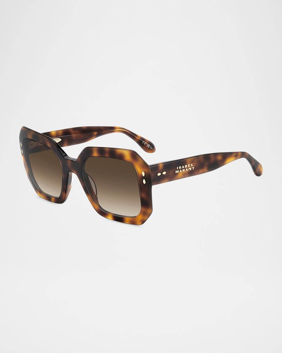 Geometric Acetate Sunglasses